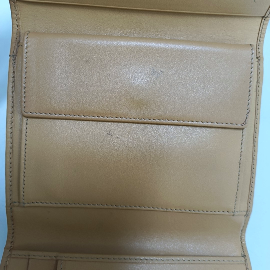 CELINE Dark Brown Coated Canvas Triumph Wallet Golden hardware-(SKU)-960315829
