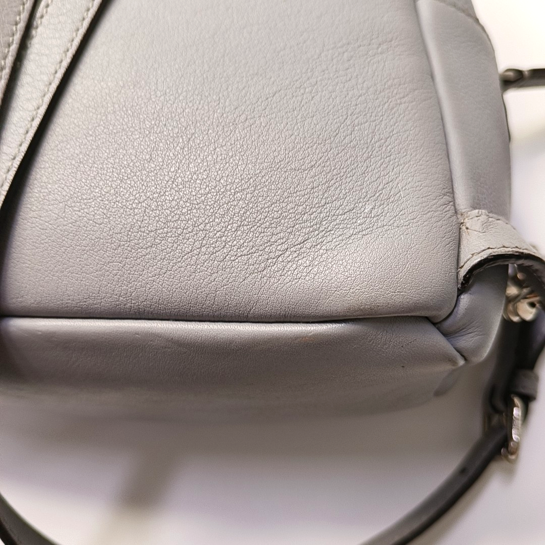 FENDI Blue Cowhide Backpack Silver Hardware-(SKU)-956994945