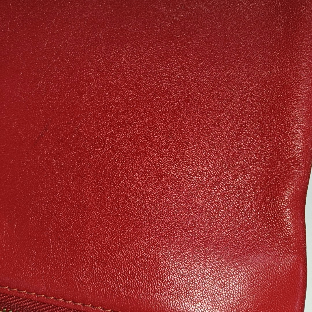 CELINE TRIO Small size Red Cowhide Crossbody Single Shoulder Bag Golden hardware Sub-bag-(SKU)-929979475