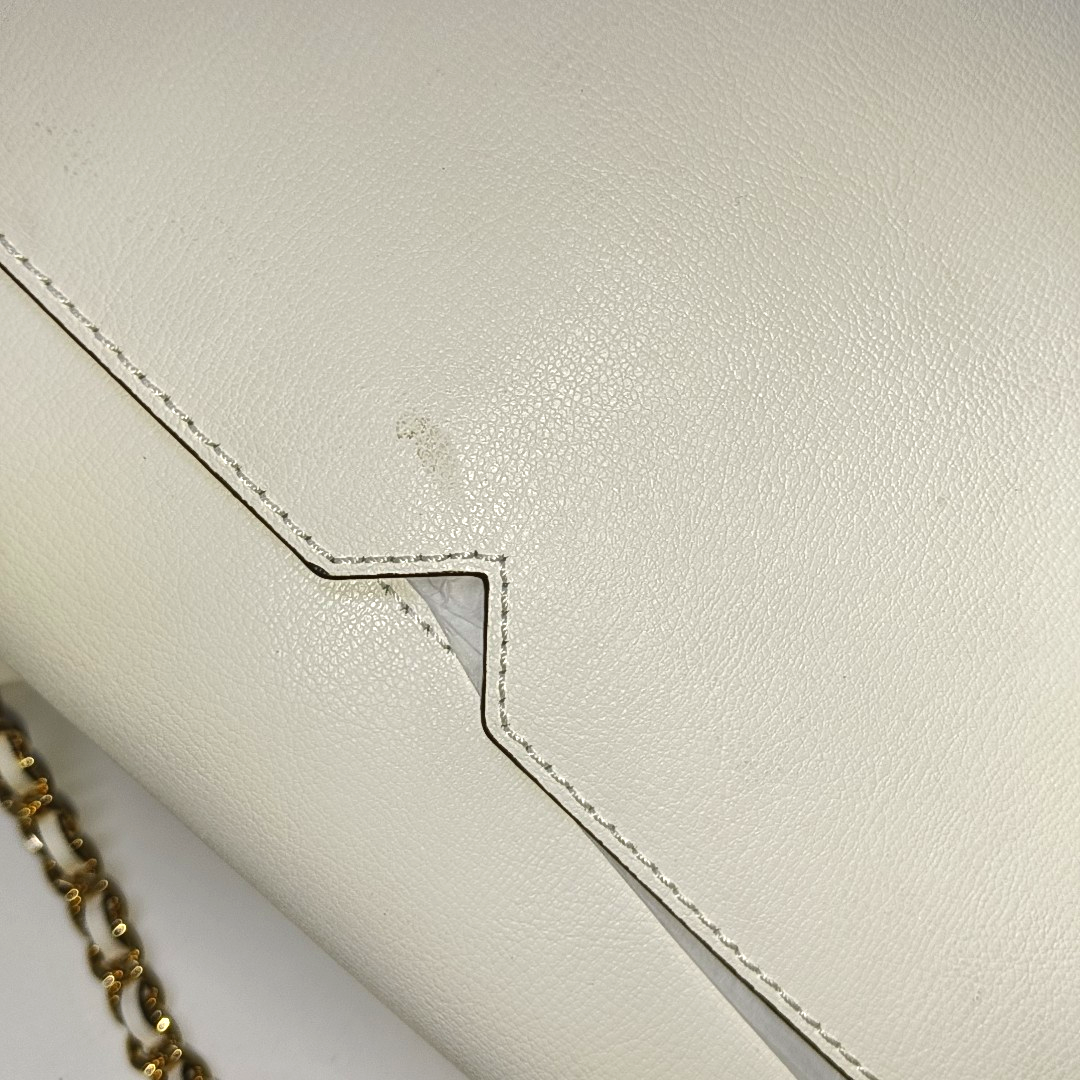 MICHAEL KORS Whitney Large size White Cowhide Single Shoulder Bag Crossbody Handbag Golden hardware-(SKU)-936827324