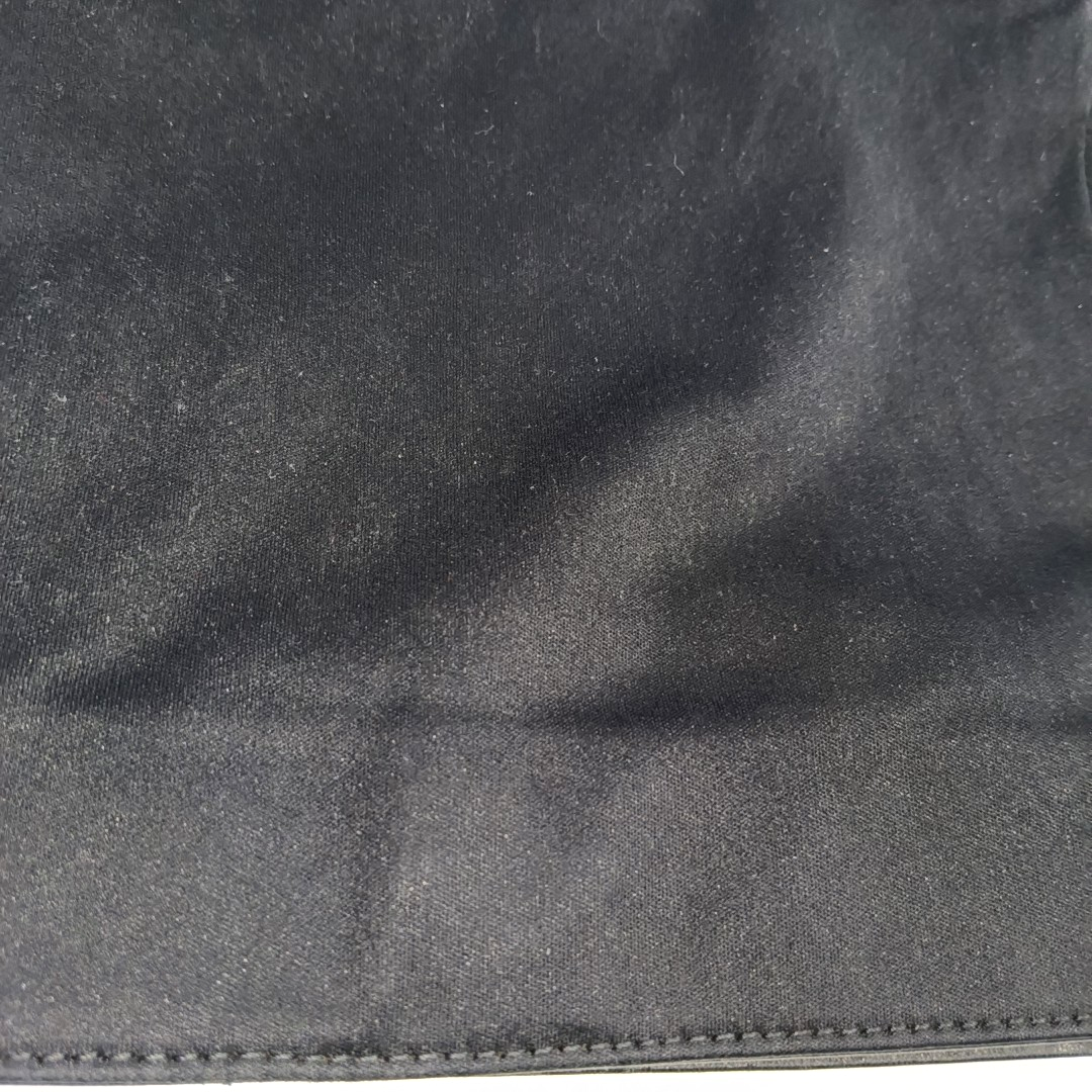 FENDI Black Fabric Single Shoulder Bag Handbag Silver Hardware-(SKU)-930666473