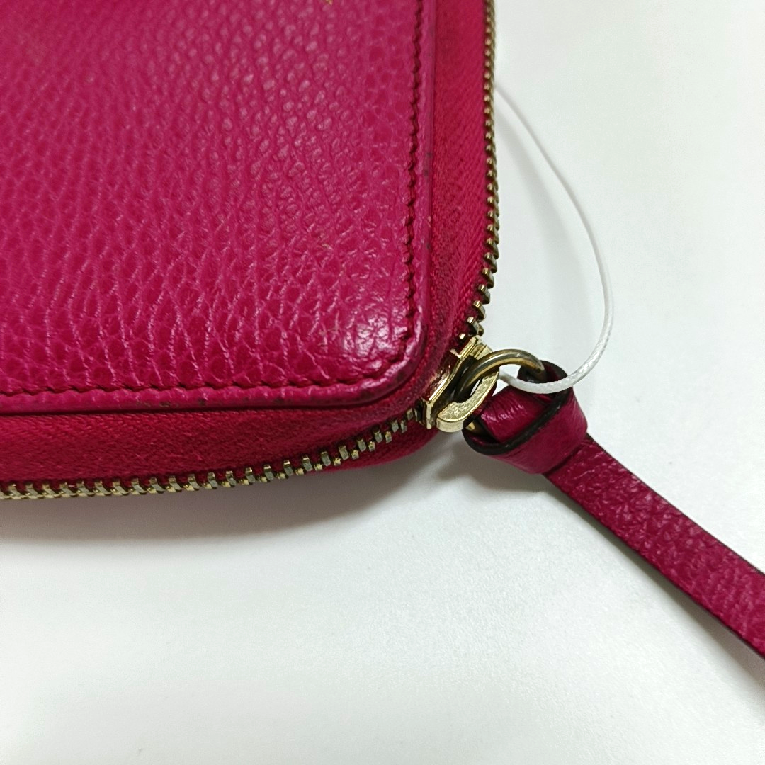 GUCCI Swing Fuchsia Leather Wallet Golden hardware-(SKU)-958800282