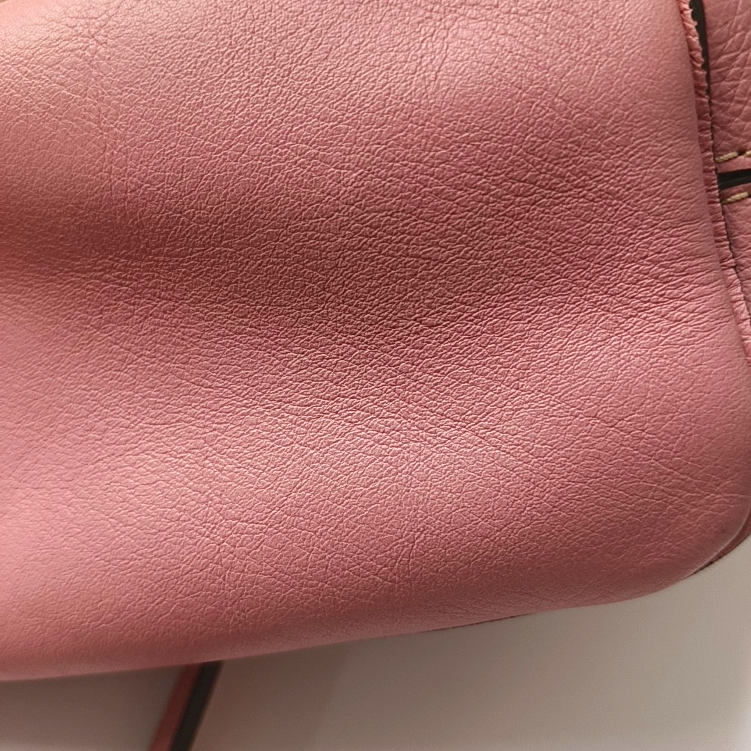 Chloé Faye mini Pink Cowhide Backpack Single Shoulder Bag Golden hardware shoulder straps-(SKU)-958394147