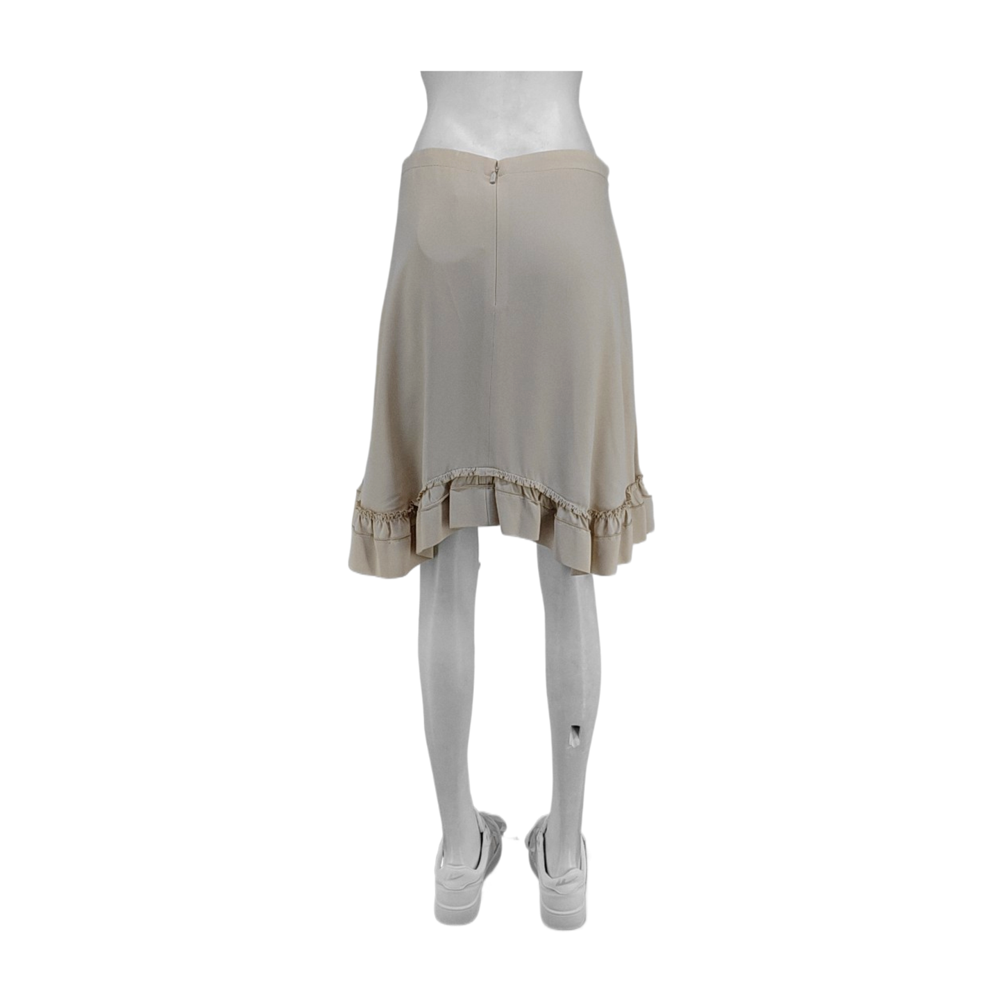 Chloé Mcode Summer Beige Acetate Fiber Women's Short Skirt-(SKU)-943134628