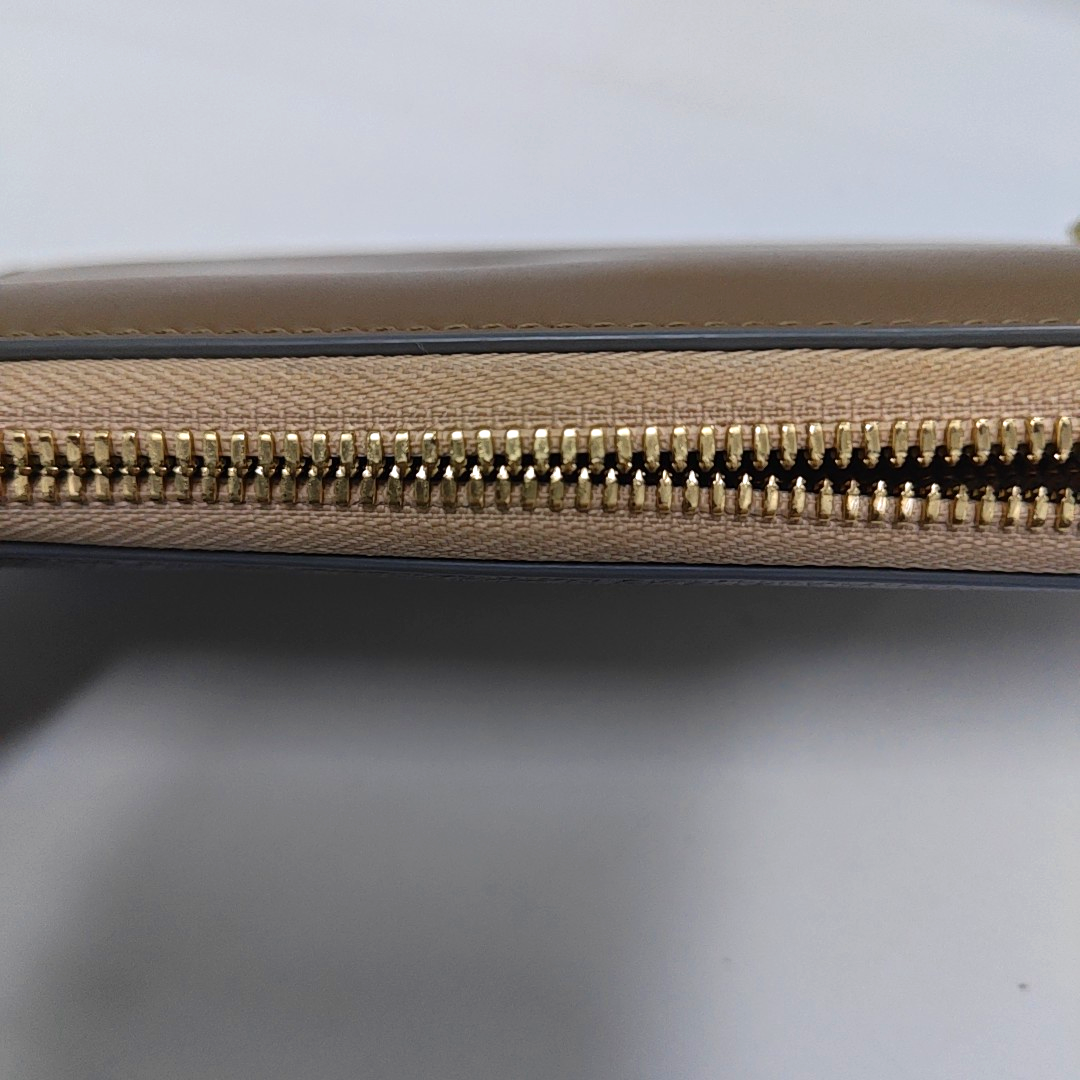 Chloé Champagne Cowhide Wallet Golden hardware-(SKU)-949892286