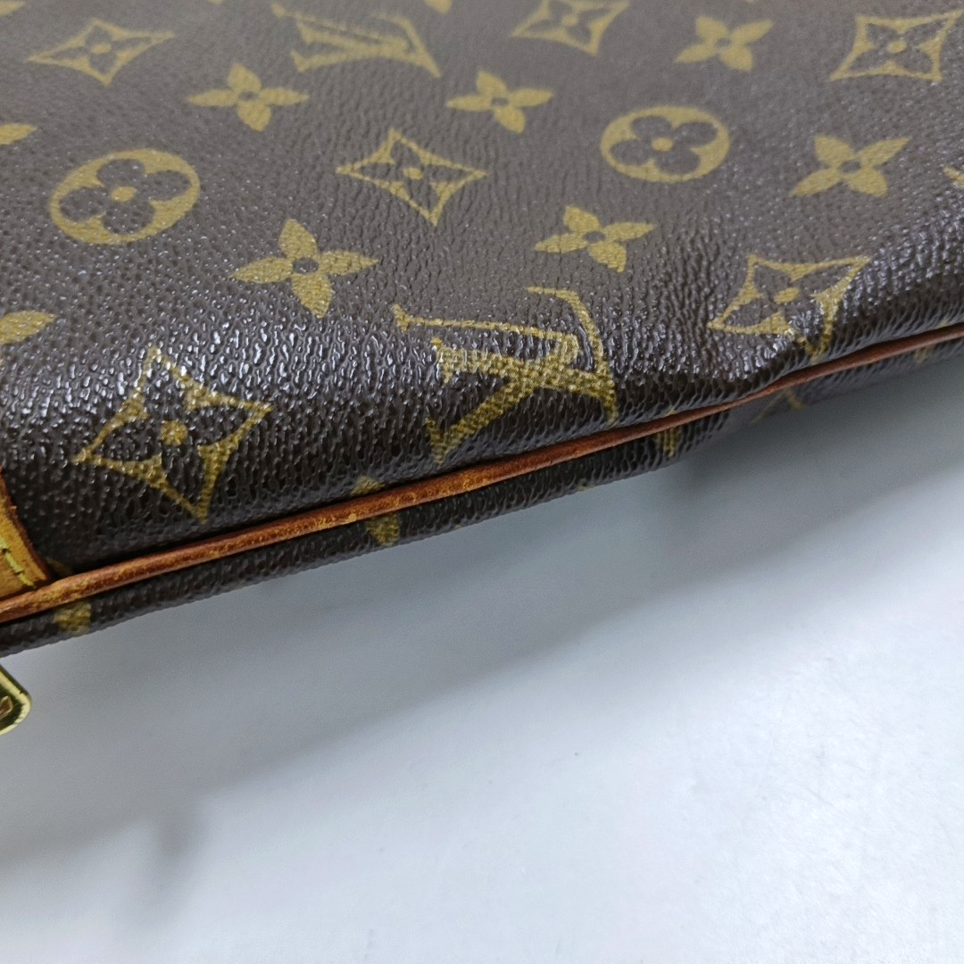 LOUIS VUITTON BOSPHORE Brown Coated Canvas Monogram Single Shoulder Bag Crossbody Golden hardware-(SKU)-950950997