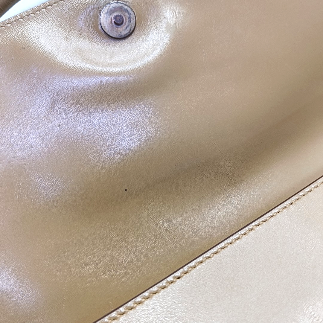 PRADA Ginger Yellow Leather Single Shoulder Tote Bag Golden hardware-(SKU)-957438126