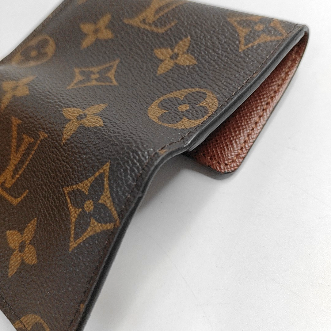 LOUIS VUITTON Brown Coated Canvas Monogram Key Bag Golden hardware-(SKU)-944332250