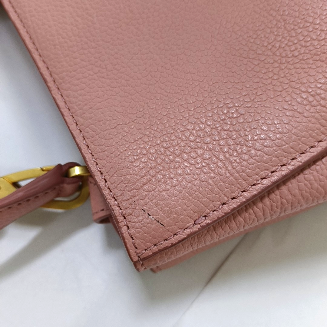 MCM Tote bag Pink Leather Studs Single Shoulder Bag Tote Bag Golden hardware Removable shoulder strap-(SKU)-944137906