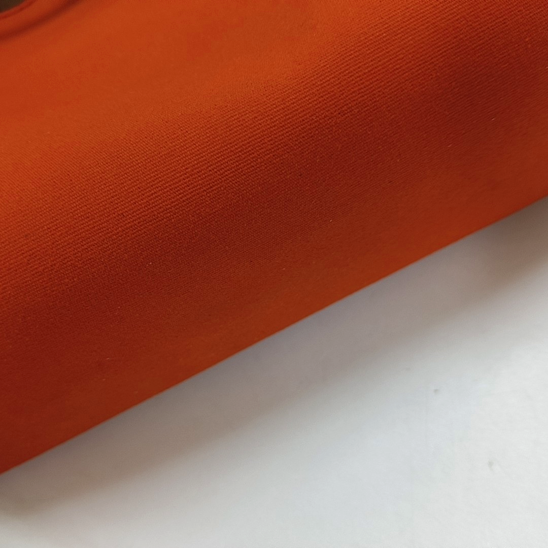HERMÈS Herbag 31 Orange Canvas Tote Shoulder Bag with Silver Hardware-(SKU)-958901332