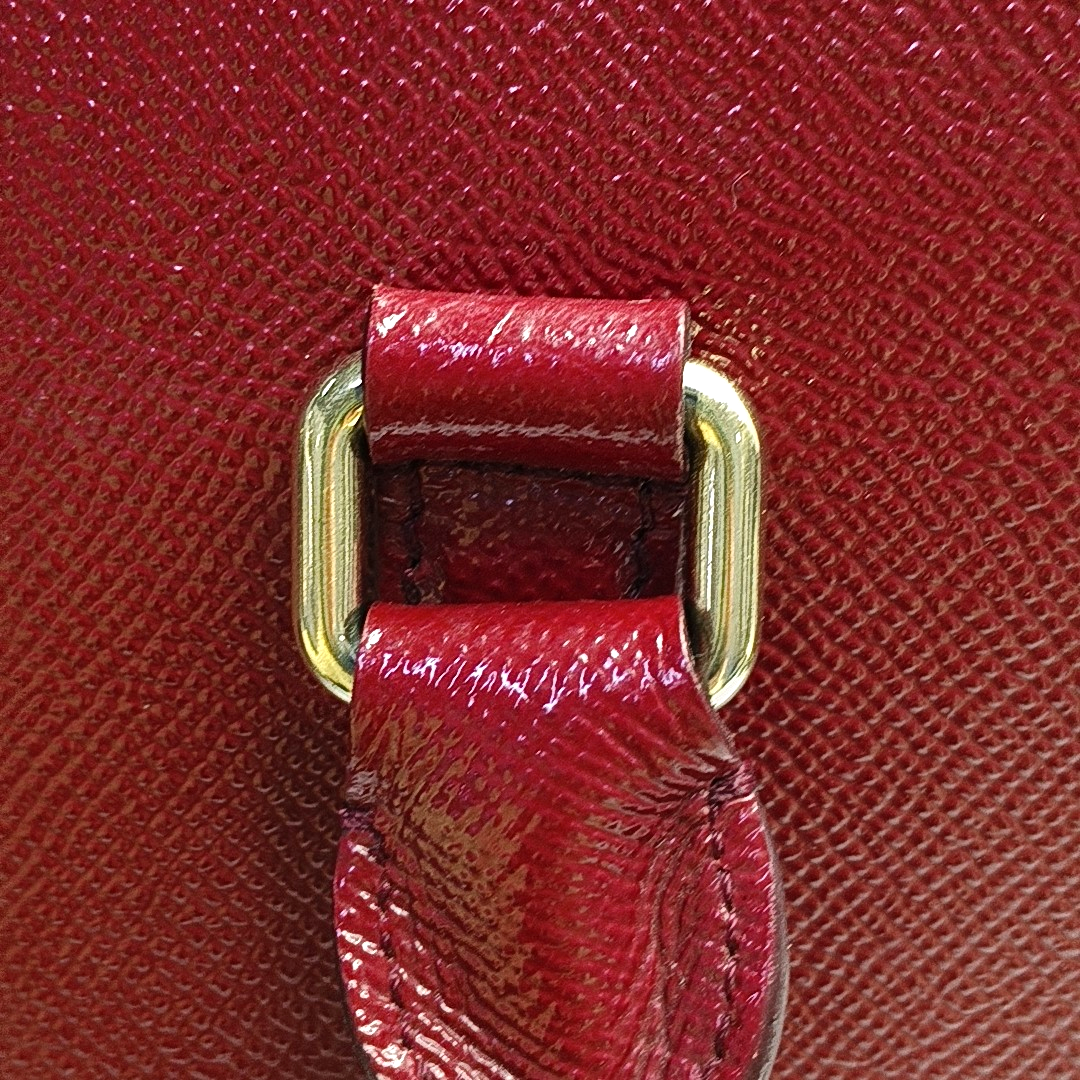 BURBERRY Dinton Red Cowhide Single Shoulder Bag Handbag Crossbody Bag Golden hardware Removable shoulder strap-(SKU)-943696805