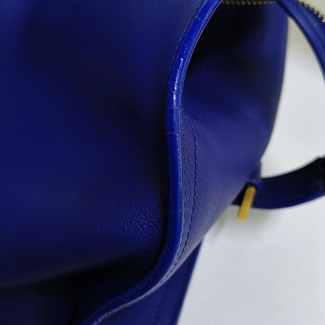 YSL CHYC Y LIGNE Medium size Dark Blue Leather Handbag Golden hardware-(SKU)-955766703