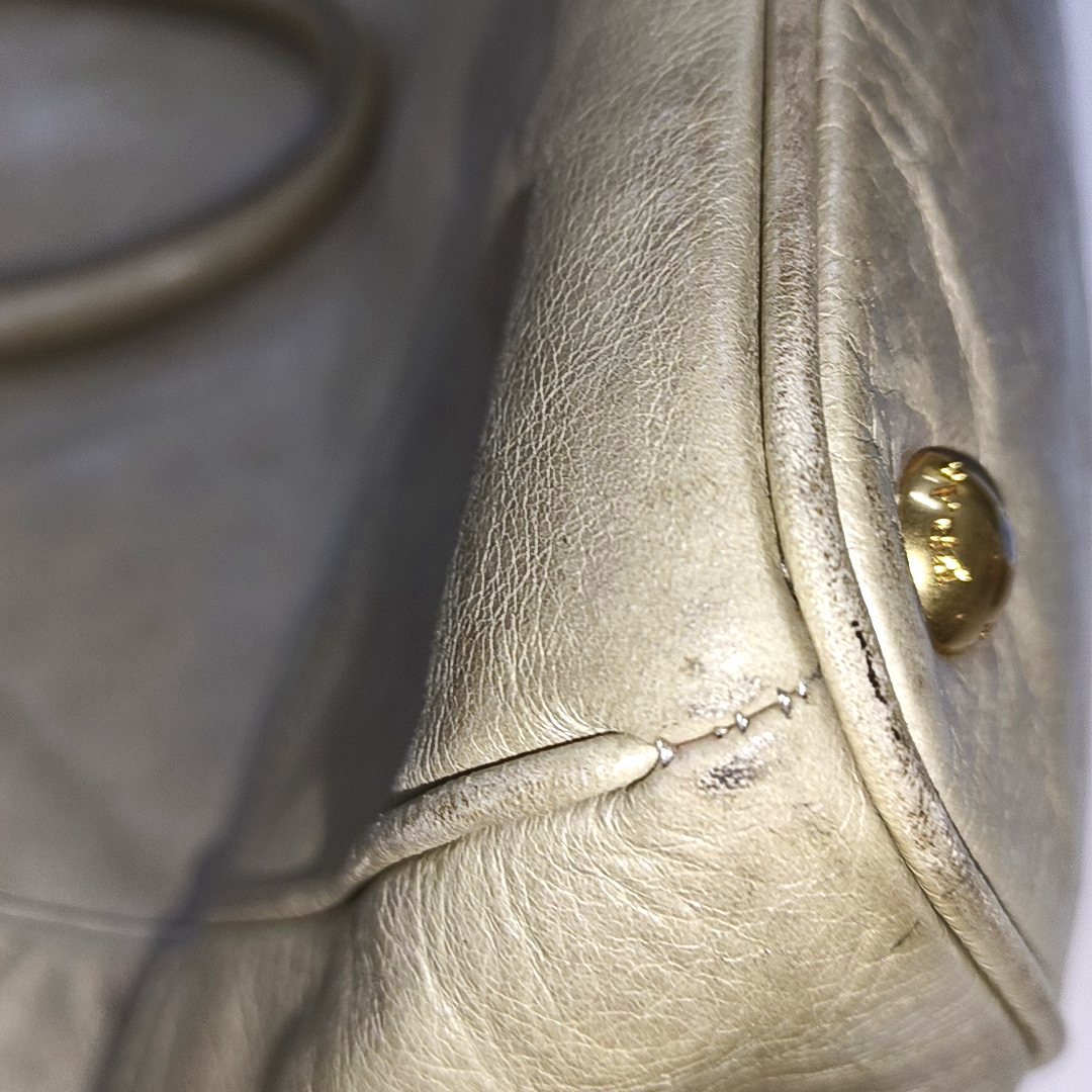 PRADA Green Cowhide Handbag Shoulder Bag Golden hardware-(SKU)-13786138