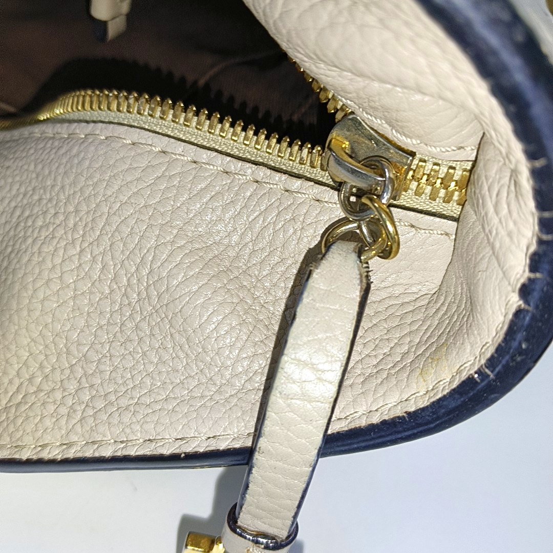 LOEWE Beige Canvas Single Shoulder Bag Handbag Golden hardware-(SKU)-14006993