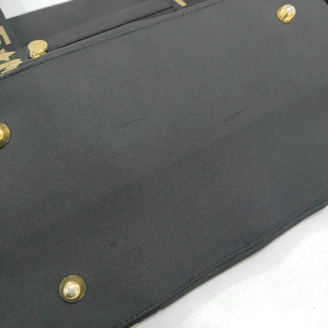 FENDI Black Canvas Shoulder Bag Golden hardware-(SKU)-951945142
