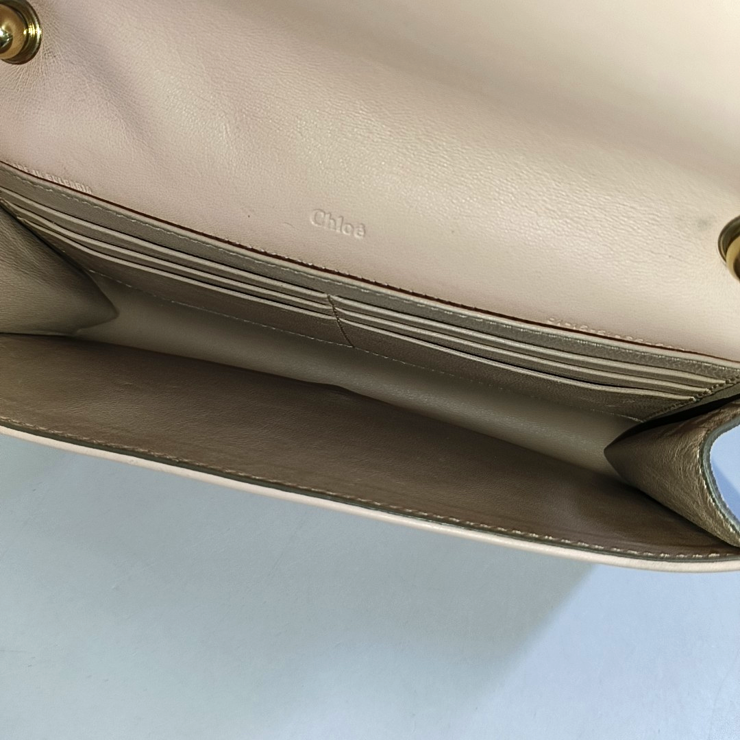 Chloé Pink Cowhide Crossbody Bag Golden hardware-(SKU)-944789609