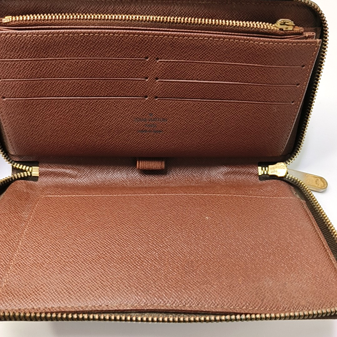 LOUIS VUITTON INSOLITE Brown coated canvas vintage wallet Golden hardware-(SKU)-957235137