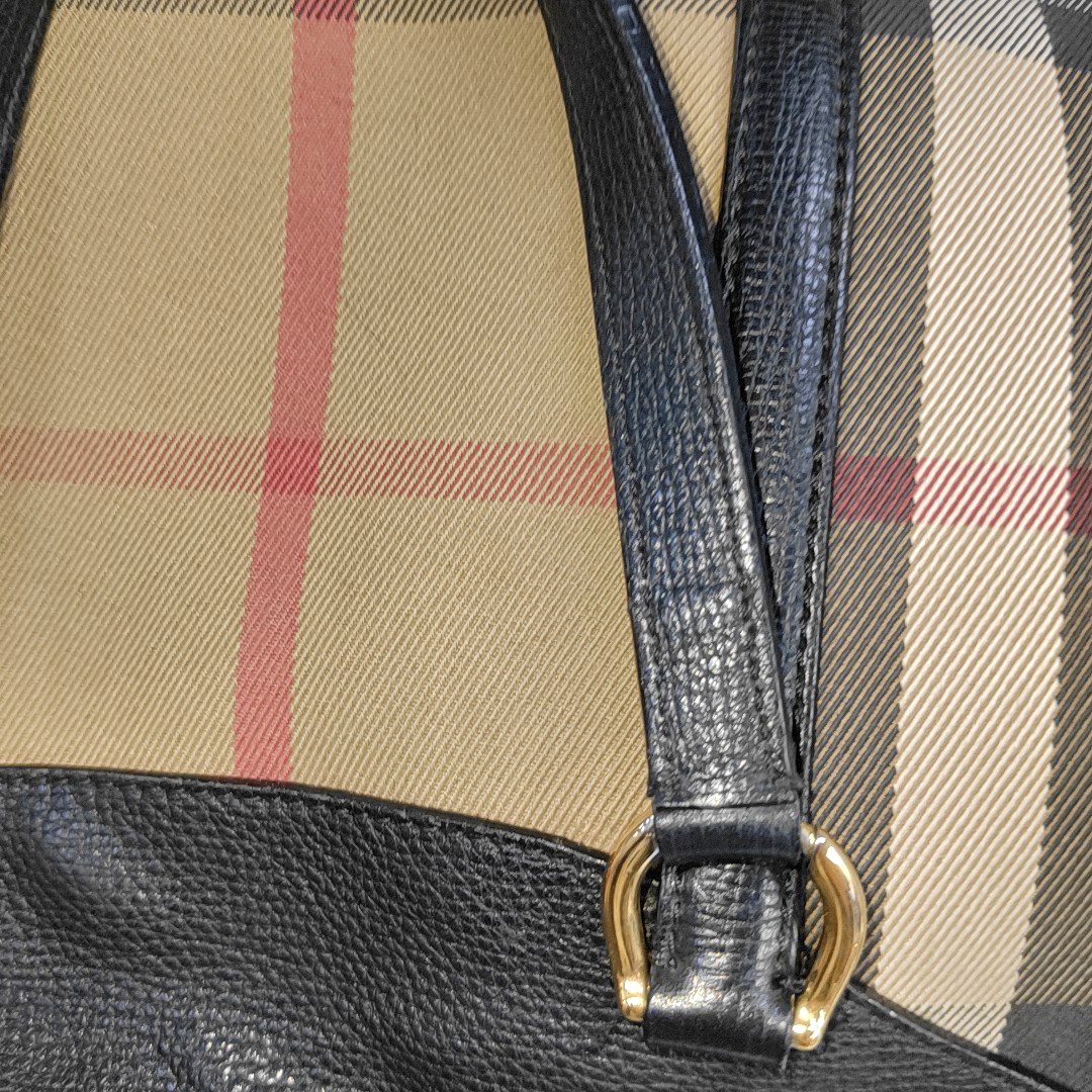 BURBERRY Alchester Multicolor Canvas Handbag Golden hardware-(SKU)-939790011
