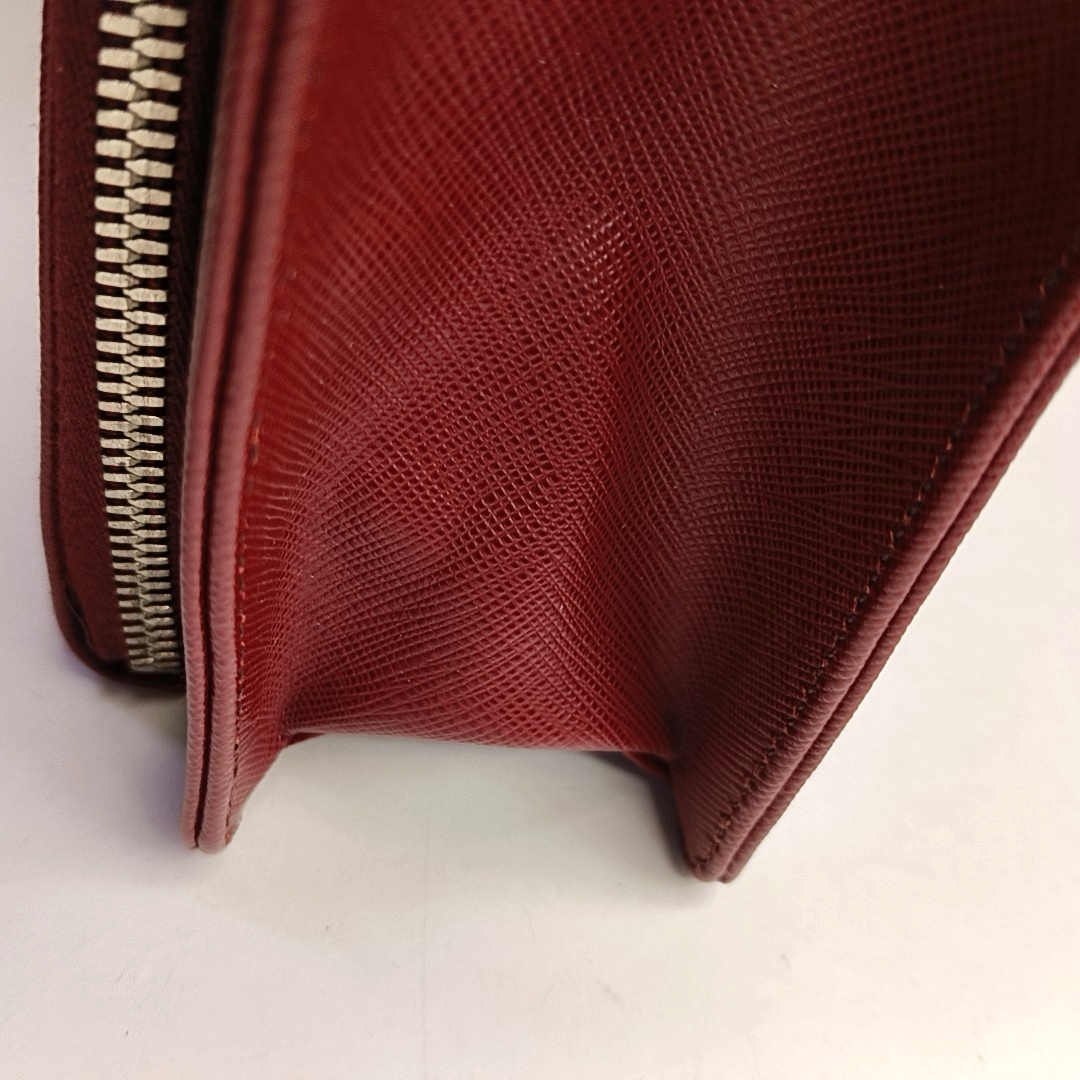 PRADA Red Cowhide Tote Bag Silver Hardware-(SKU)-954933238