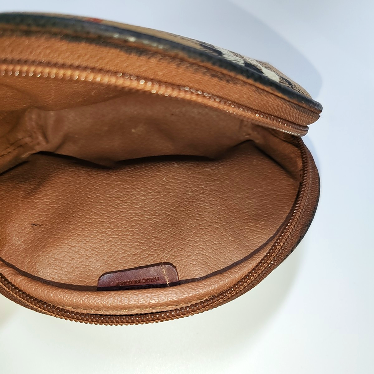 BURBERRY Brown Coated Canvas Warhorse Grain Handbag Handbag Single Shoulder Bag Golden hardware-(SKU)-945832209