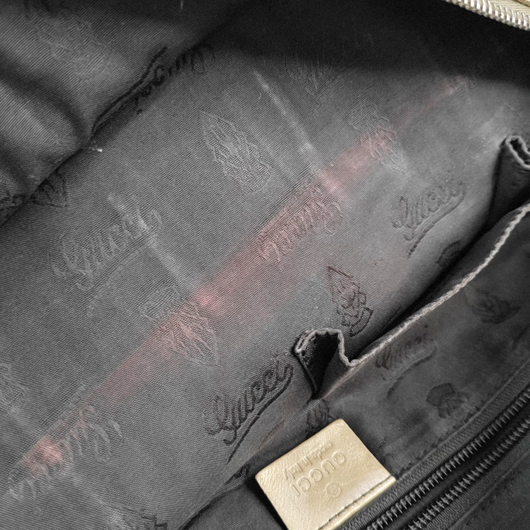 GUCCI GG Imprime Golden Coated Canvas Monogram Single Shoulder Bag Golden hardware-(SKU)-956434937
