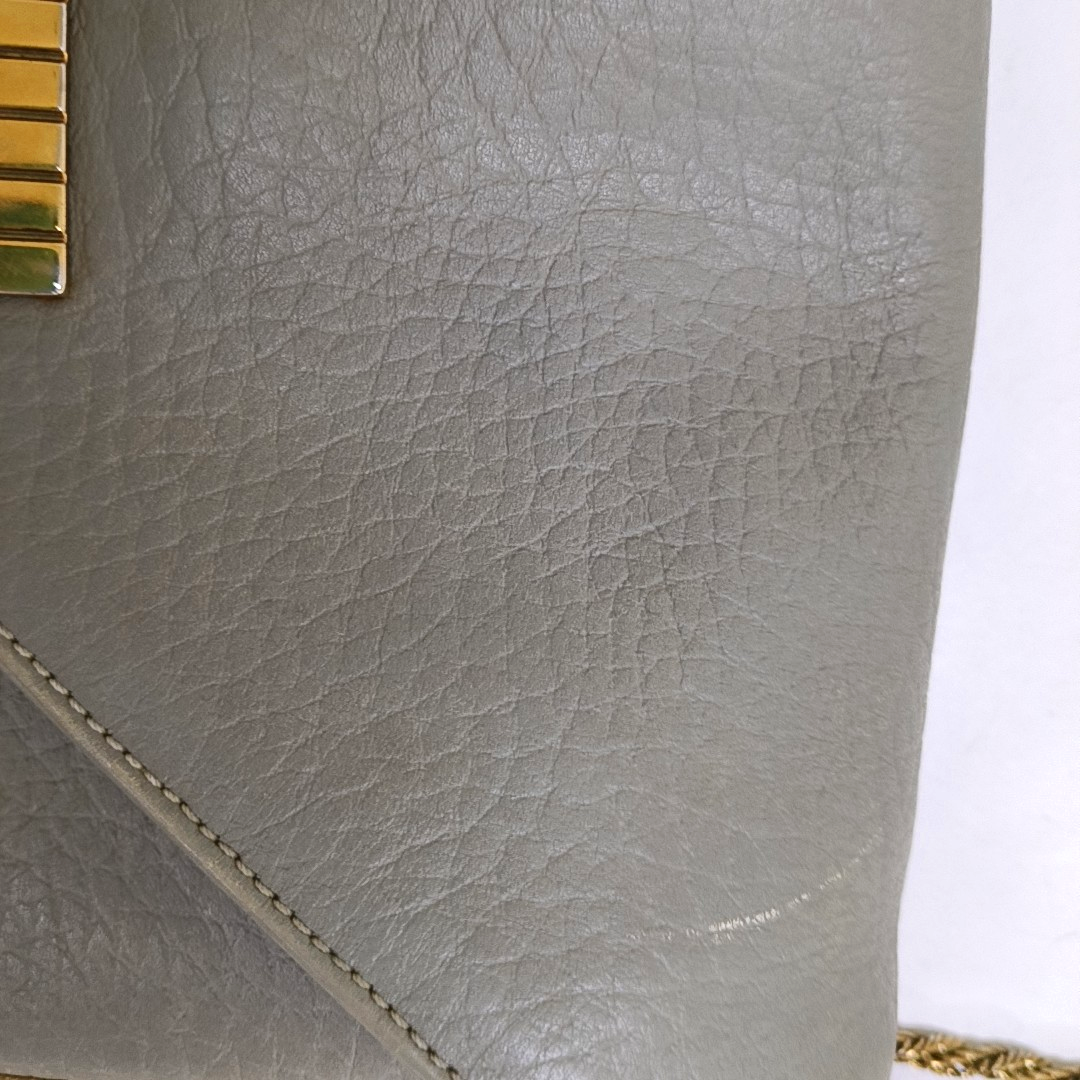 Chloé Sally Medium size Grey Leather Single Shoulder Bag Golden hardware-(SKU)-958155773