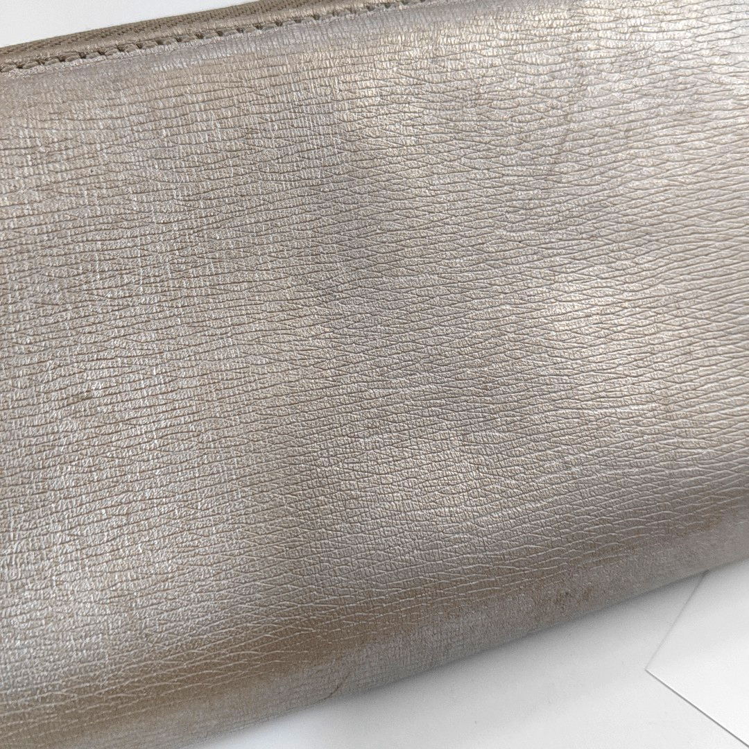 GUCCI Champagne-Colored Cowhide Embossed Wallet Golden hardware-(SKU)-960153701