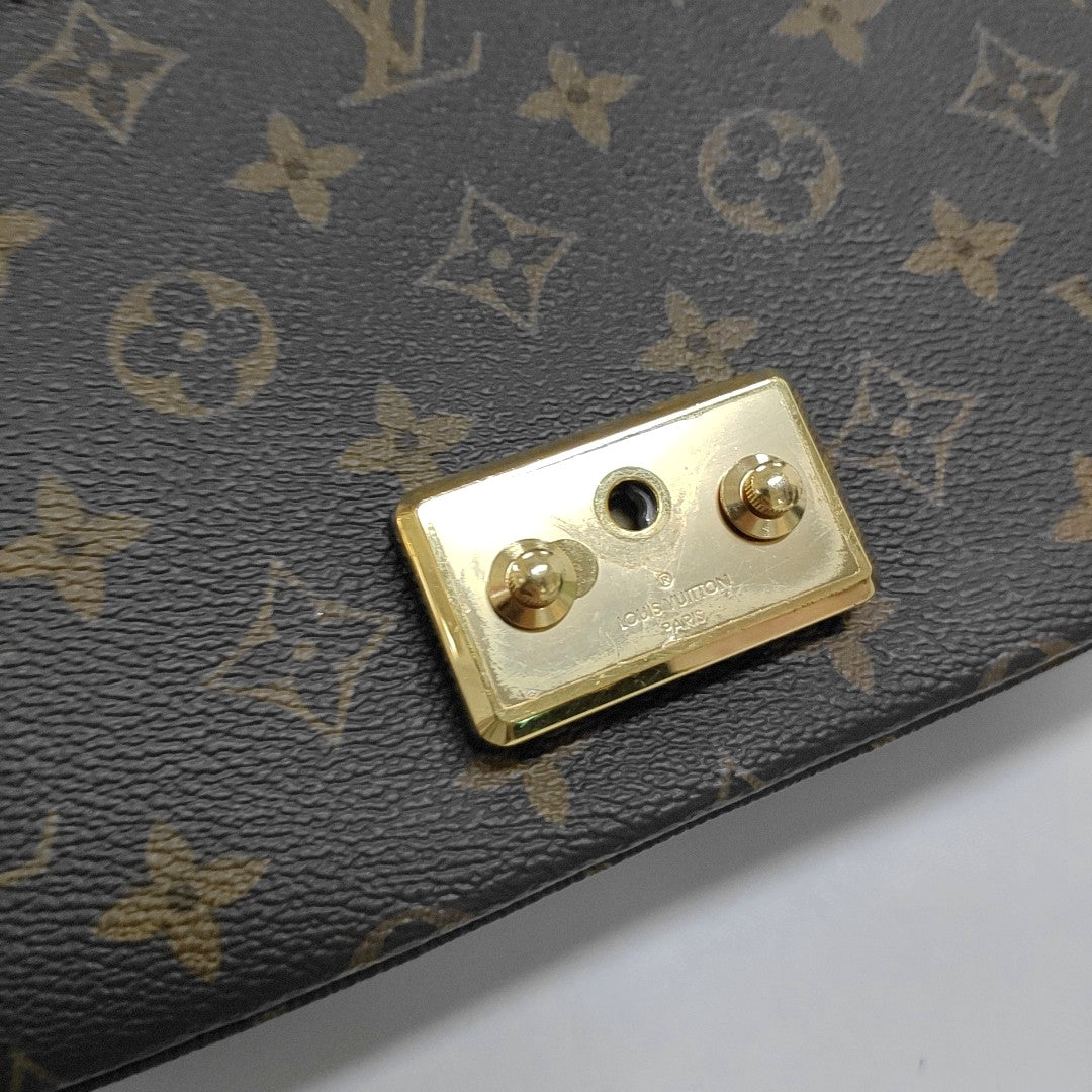 LOUIS VUITTON MARCEAU Brown Coated Canvas Monogram Single Shoulder Bag Crossbody Bag Gold Hardware-(SKU)-966263991