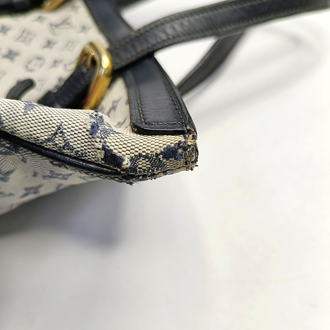 LOUIS VUITTON FRANCOISE Blue Canvas Monogram Single Shoulder Bag Handbag Golden hardware Removable shoulder strap-(SKU)-949164119
