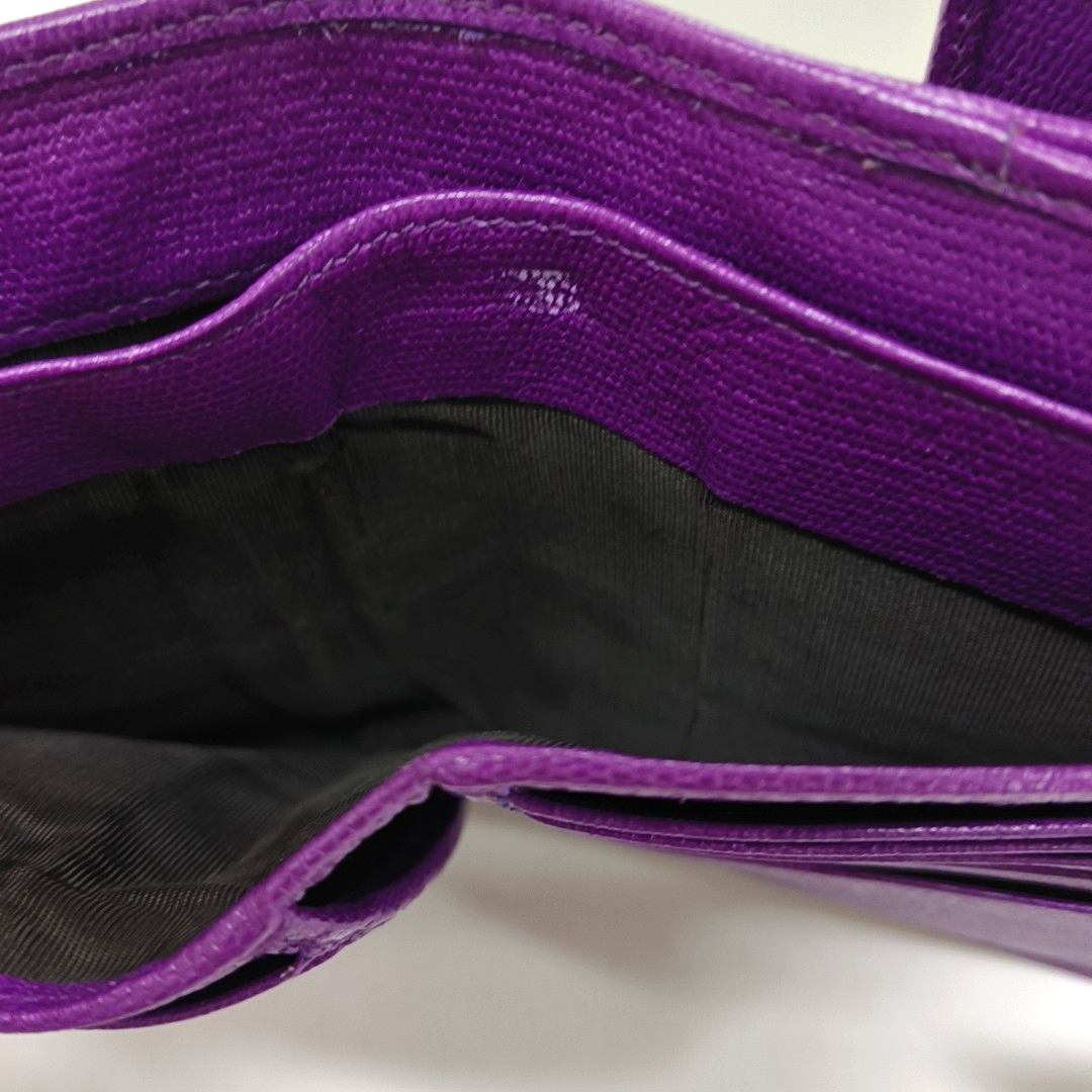 YSL CHYC Y LIGNE Super mini Purple Leather Embellished Clutch Golden hardware-(SKU)-929803684