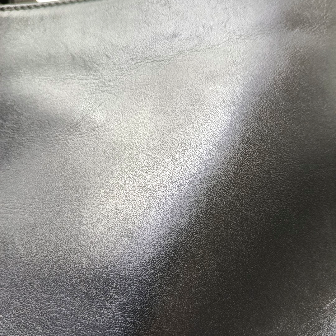 BURBERRY Black Leather Crossbody Bag Single Shoulder Bag Silver Hardware-(SKU)-959425193