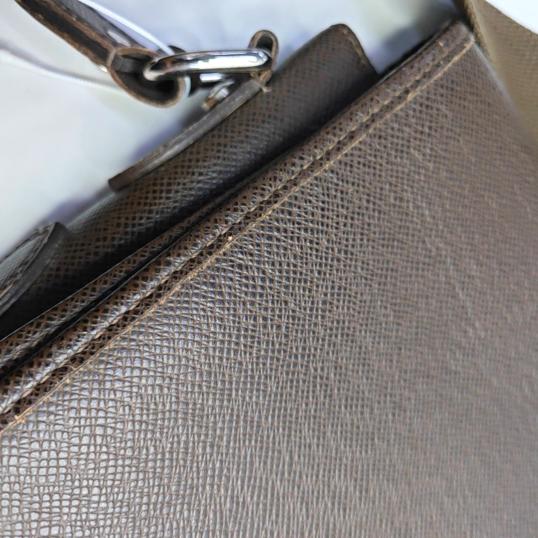 LOUIS VUITTON ROMAN Dark Brown Cowhide Embossed Jacquard Single Shoulder Bag Crossbody Bag Silver Hardware-(SKU)-958801776