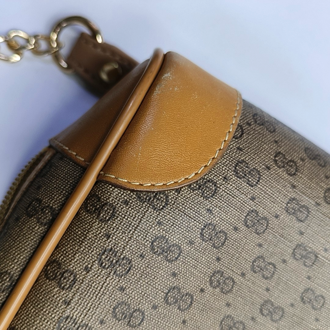 GUCCI Camera Bag Brown Coated Canvas Monogram Handbag Crossbody Single Shoulder Bag Golden hardware-(SKU)-945952111