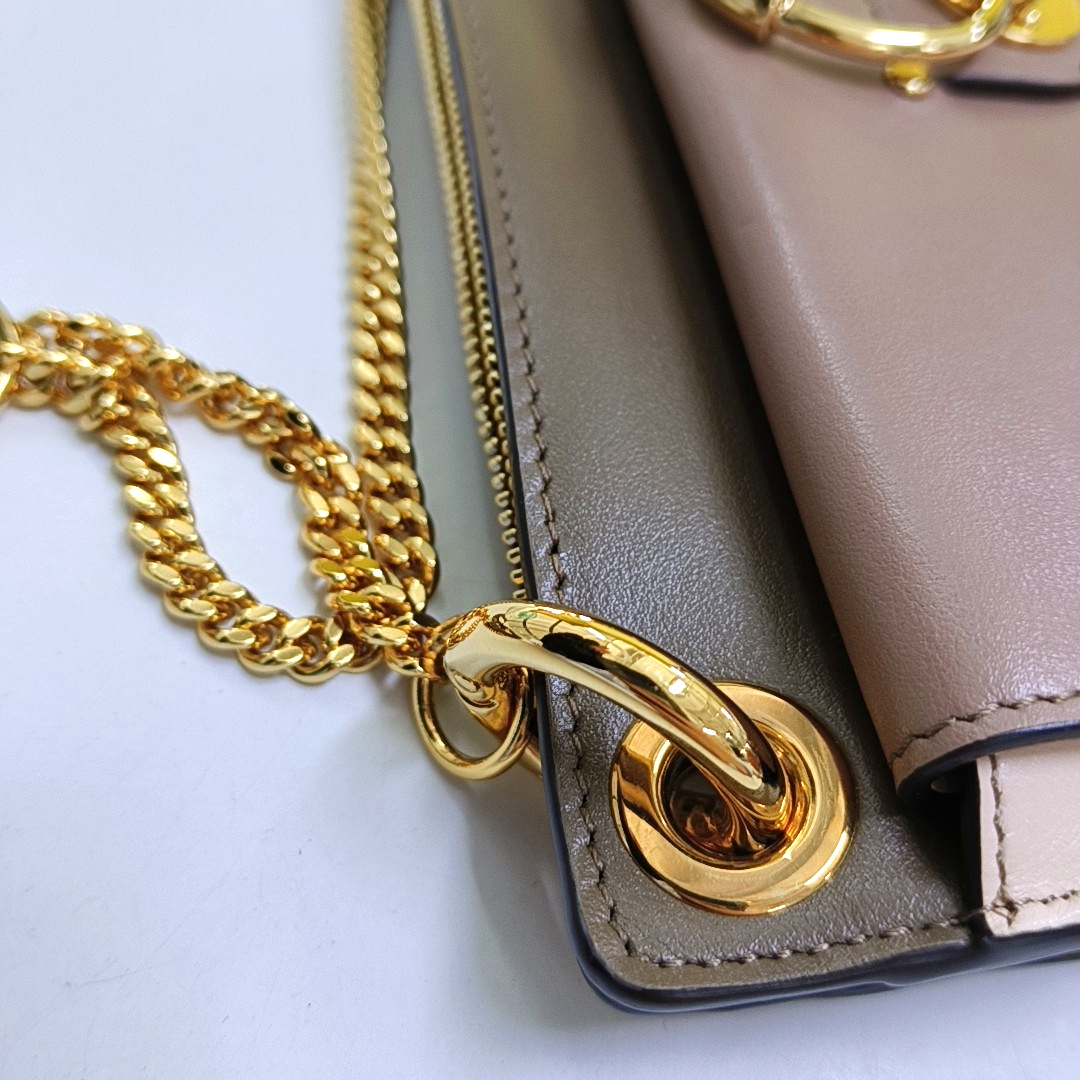 Chloé Tess Small size Red Leather Crossbody Bag Golden hardware Removable shoulder strap-(SKU)-956514791