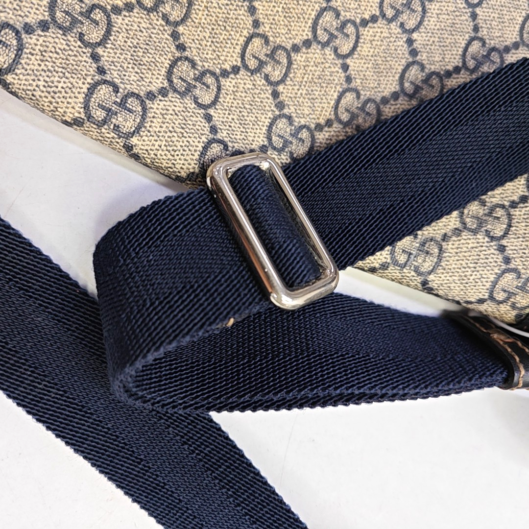 GUCCI Khaki Coated Canvas Old Flower Single Shoulder Bag Crossbody Bag Golden hardware-(SKU)-956510799