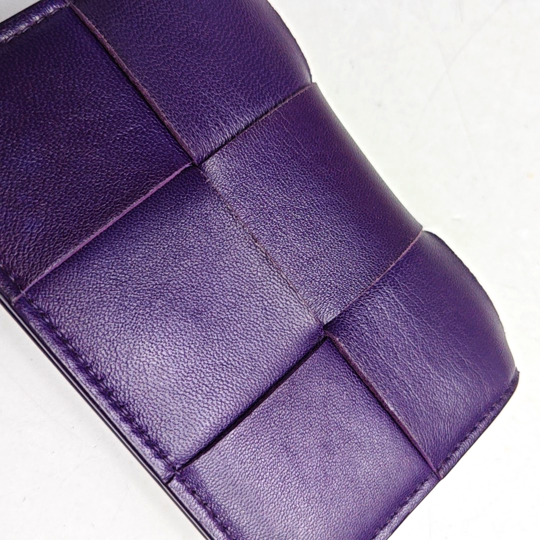 BOTTEGA VENETA Purple Cowhide Wallet-(SKU)-958679200
