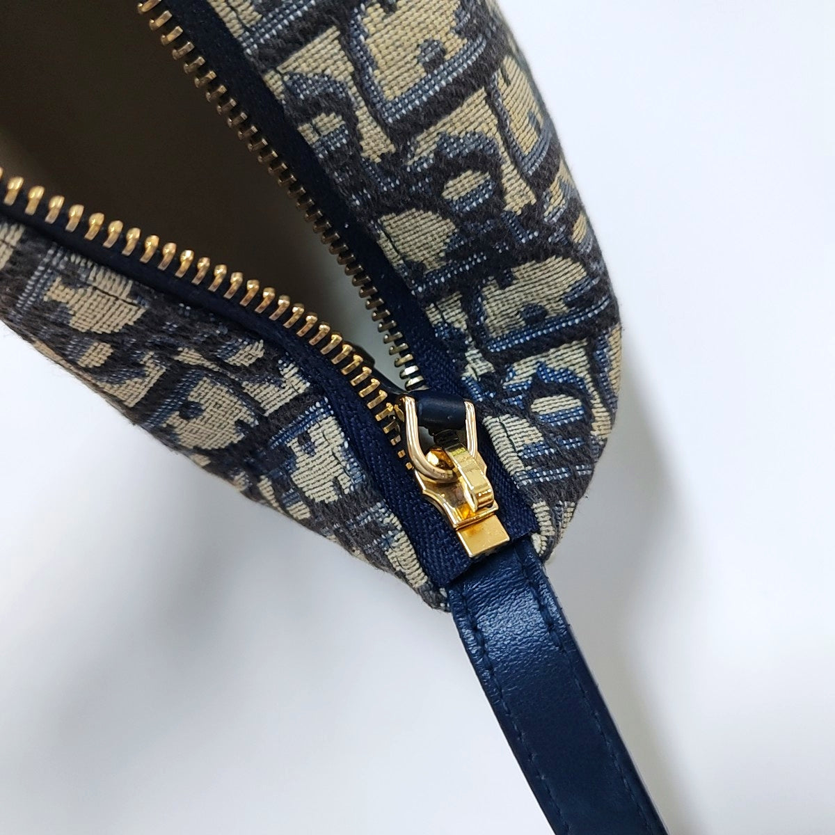 DIOR Diortravel Nomad Medium Gray Canvas Monogram Floral Jacquard Handbag Gold Hardware-(SKU)-967326935