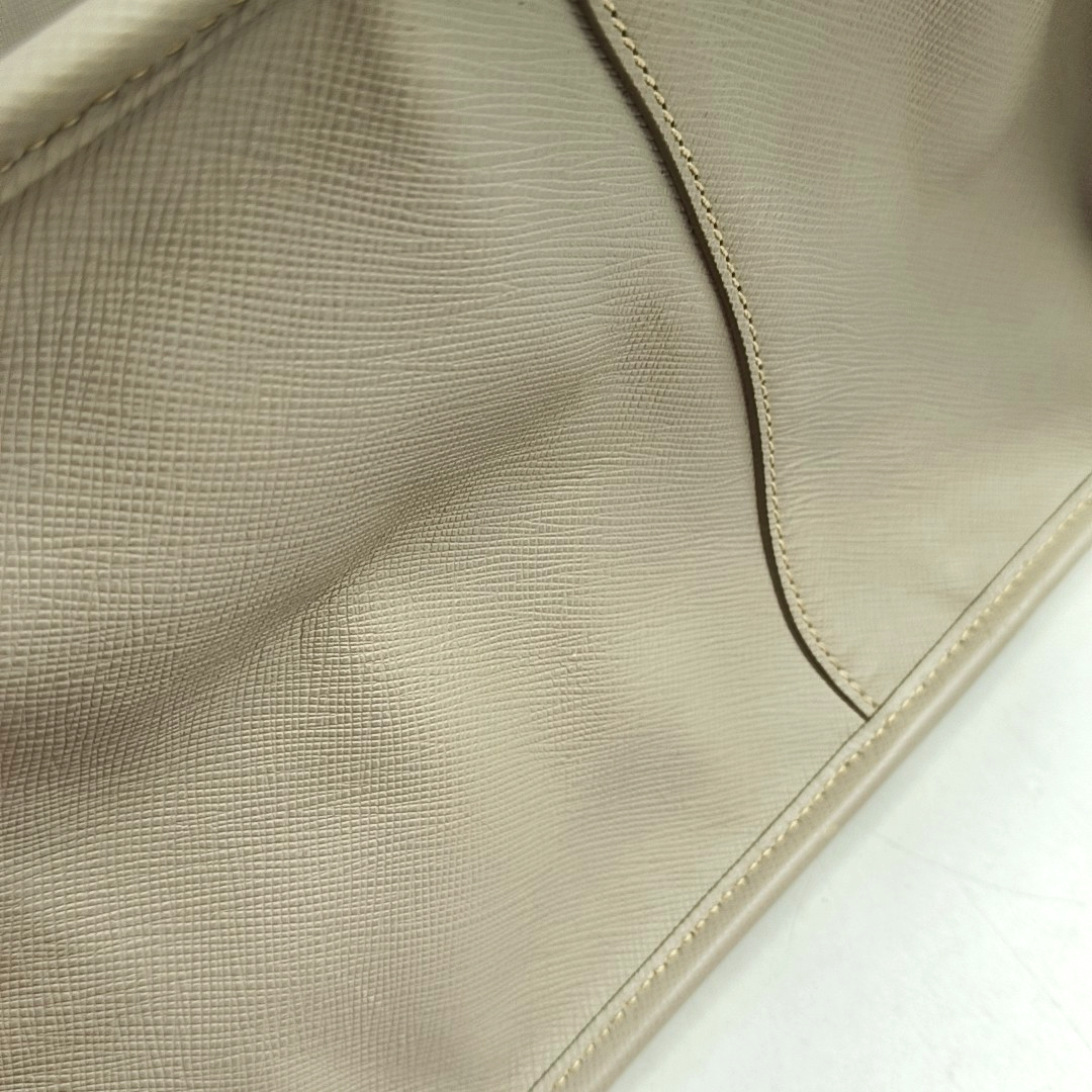PRADA Gray cowhide single shoulder bag crossbody handbag Golden hardware Removable shoulder strap-(SKU)-959549746