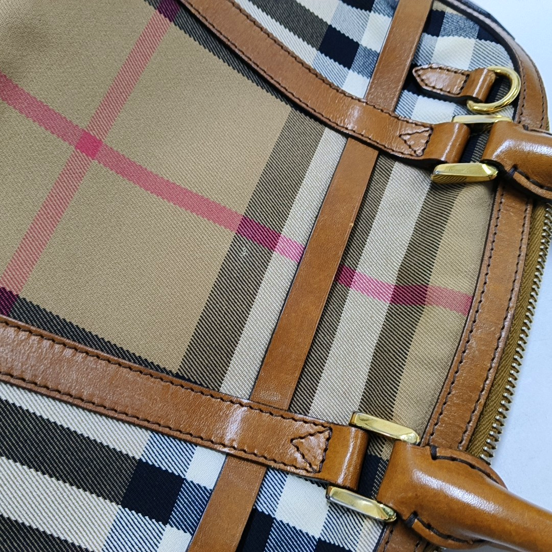 BURBERRY Sartorial Orchard Brown Canvas Handbag Crossbody Bag Single Shoulder Bag Golden hardware-(SKU)-958155782
