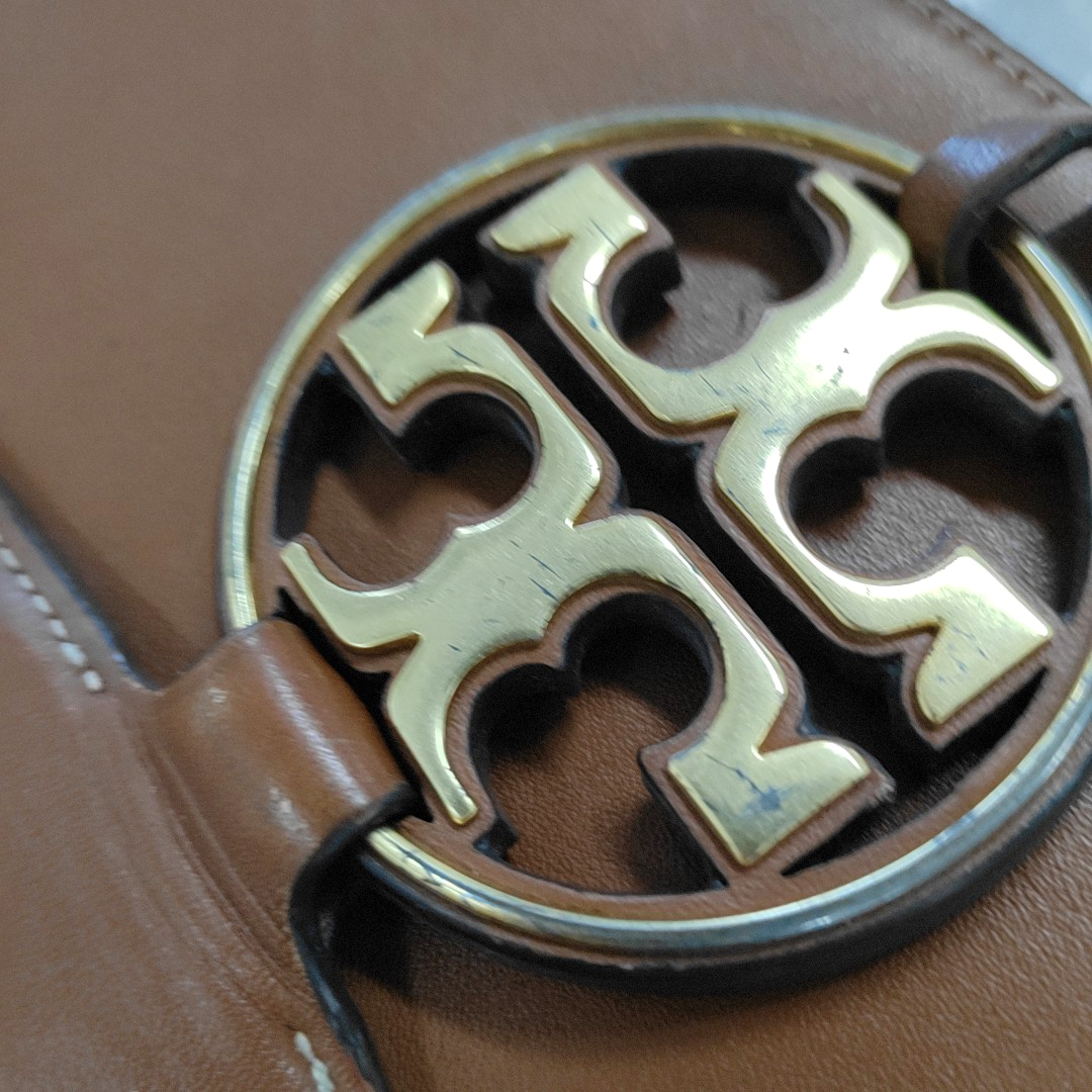 TORY BURCH Miller Brown Cowhide Fringe Sling Bag Single Shoulder Bag Golden hardware-(SKU)-14041116