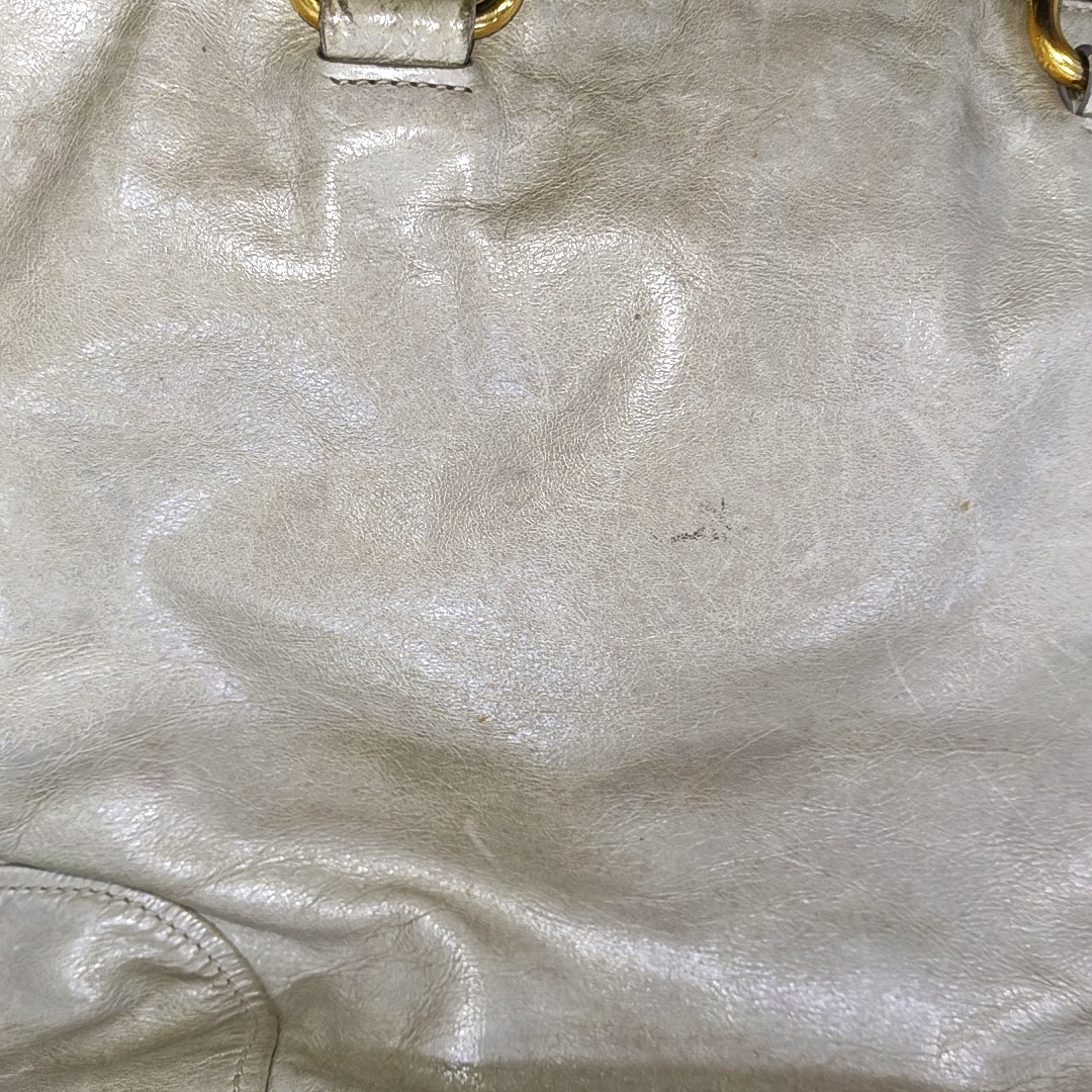 PRADA Green Cowhide Handbag Shoulder Bag Golden hardware-(SKU)-13786138