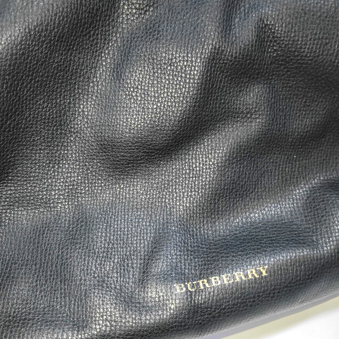 BURBERRY Canterbury Black Cowhide Warhorse Grain Single Shoulder Bag Golden hardware shoulder straps-(SKU)-933963706