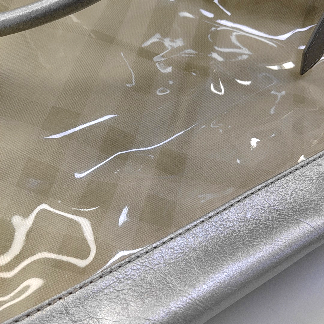 BURBERRY Tote bag Silver Special Material Printed Tote Bag Silver Hardware Sub-bag-(SKU)-957140002