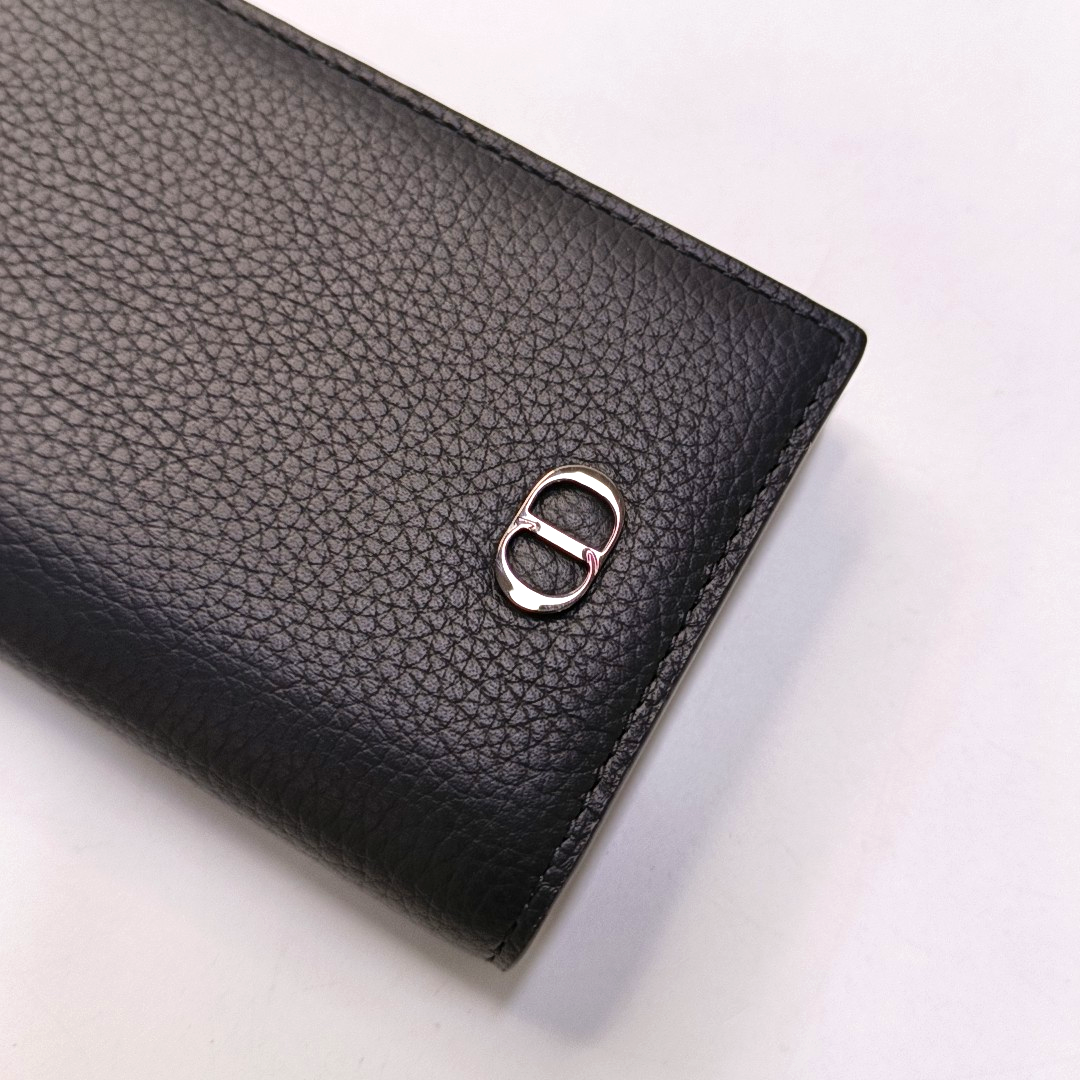 DIOR Black Cowhide Card Case-(SKU)-953190341