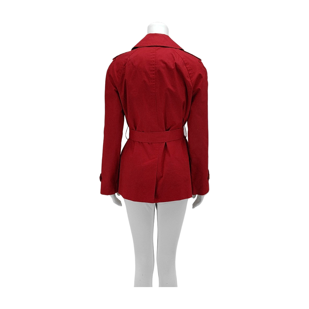 COACH Scode Autumn Winter Red Cotton Women's Mid-Length Trench Coat-(SKU)-944559504