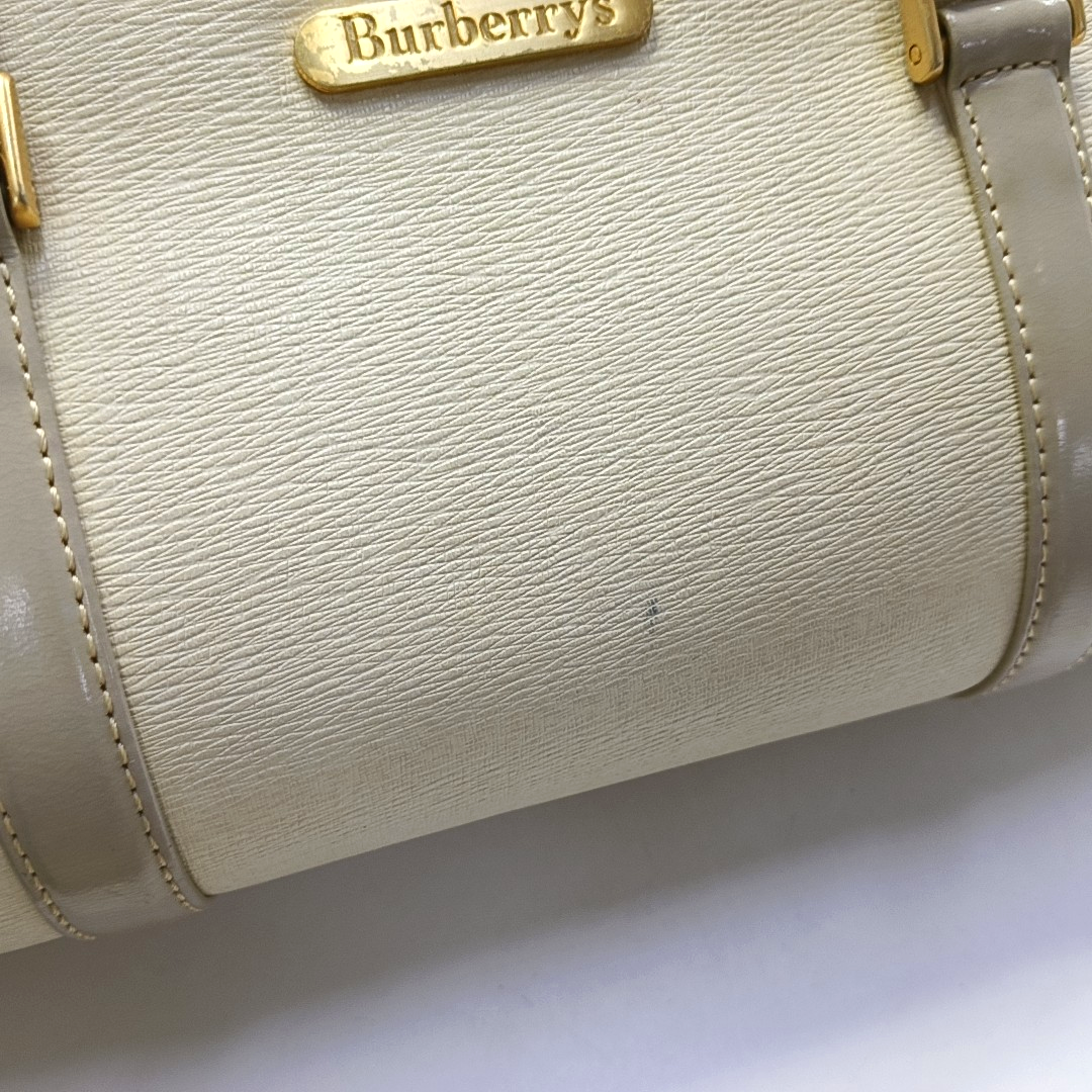 BURBERRY Beige Leather Tote Bag Golden hardware-(SKU)-944138896