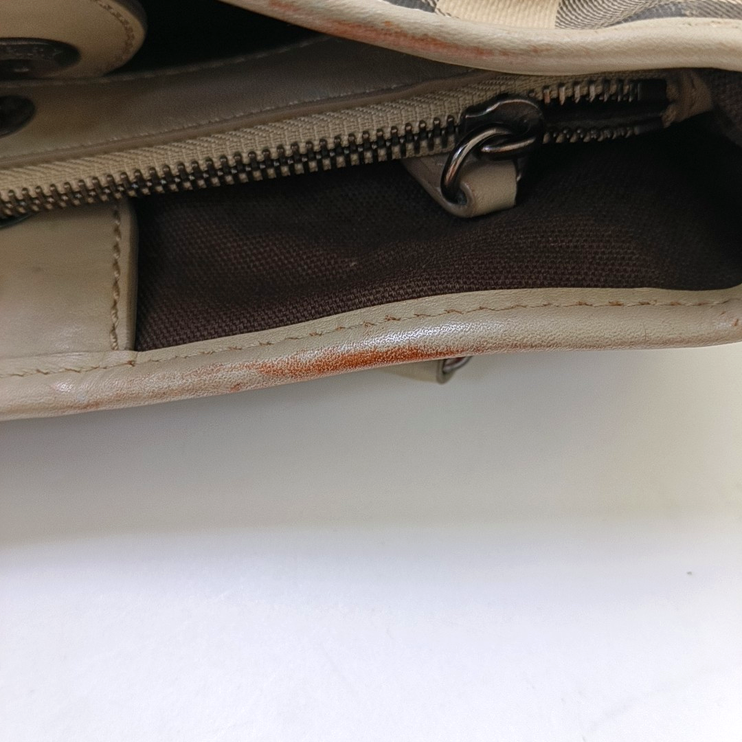 BURBERRY Northfield Small size Grey Coated Canvas Military Horse Pattern Shoulder Bag Ruthenium color hardware Removable shoulder strap-(SKU)-949857384