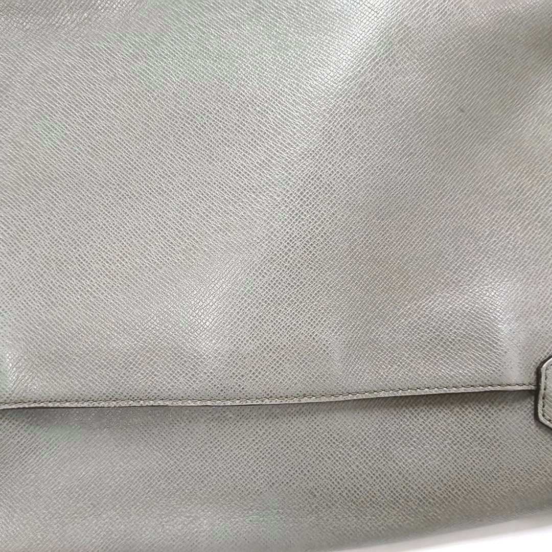 LOUIS VUITTON ROMAN Gray Cowhide Crossbody Single Shoulder Bag Silver Hardware-(SKU)-958340787