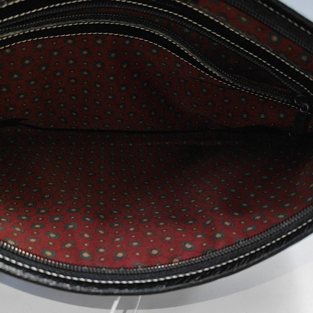 LOEWE Black Cowhide Clutch Golden hardware-(SKU)-941331877