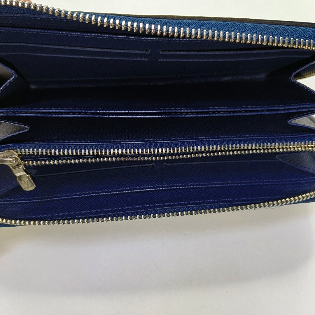 LOUIS VUITTON 深蓝色EPI牛皮水波纹钱包 Silver Hardware-(SKU)-955956837